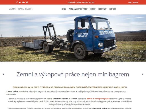 zemní práce a autodoprava kadlec jaroslav. provádíme dle vašich požadavků, převážně v jihočeském kraji táborsko a okolí služby zemními stroji.