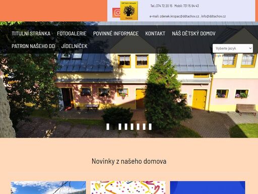 dětský domov tachov - projekt www.nejendetem.cz