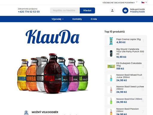 vítáme vás na našem eshopu. jsme obchod se smíšeným zbožím v praze. nabízíme široký sortiment produktů za skvělé ceny. doprava zásilkovnou a možnost velkoodběru.
 

vítáme vás v našem on-line obchodě se smíšeným zbožím
 jsme velkoobchod a maloobchod, kde naleznete vše od drogerie, cukrovinek, potravin, nápojů, pet…
