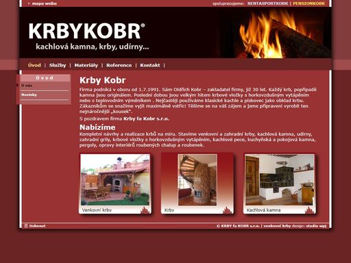stavíme venkovní a zahradní krby, kachlová kamna, udírny,
zahradní grily, krbové vložky s horkovzdušným vytápěním, kachlové pece, kuchyňská a pokojová kamna,
pergoly, opravy interiérů roubených chalup a roubenek.