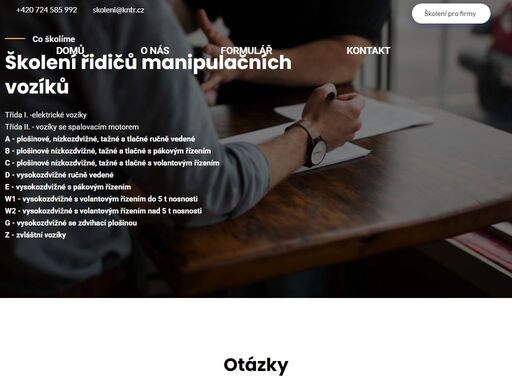 školíme řidiče manipulačních vozíků i. a ii. třídy. máme vlastní školící centrum, jsme mobilní a můžeme dojet i k vám! na stránce naleznete vše potřebné.