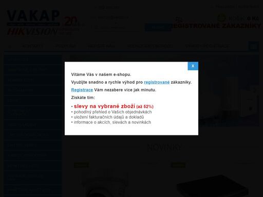 autorizovaný prodejce kamerových systémů, videotelefonů a alarmů  hikvision, zabezpečovacích systémů jablotron.