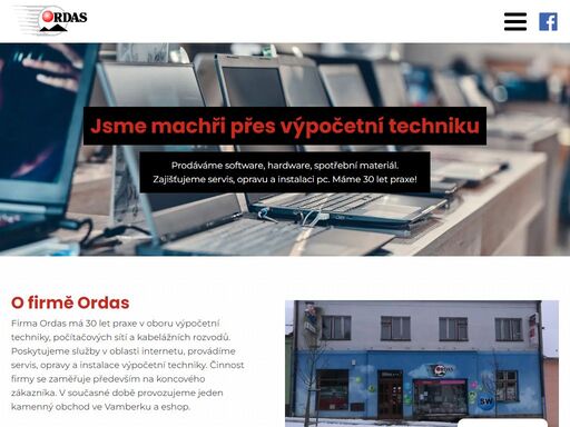 firma ordas má 30 let praxe v oboru výpočetní techniky, počítačových sítí a kabelážních rozvodů. poskytujeme služby v oblasti internetu, provádíme servis, opravy a instalace výpočetní techniky. činnost firmy se zaměřuje především na koncového zákazníka.