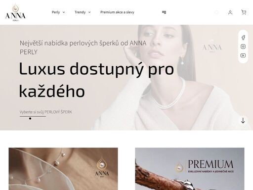 objevte krásu perel s anna perly. vítejte v obchodě anna perly, kde se luxus snoubí s nadčasovou elegancí. pod značkou anna perly vám přinášíme exkluzivní perlové šperky, které podtrhnou váš jedinečný styl.
 
přírodní perly nejvyšší kvality
ruční výroba s precizním zpracováním
perfektní dárek pro každou…