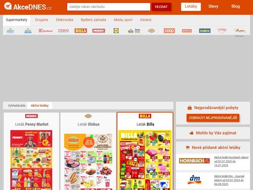 akcednes.cz - sledujeme pro vás akční letáky a slevy v supermarketech na potraviny, nápoje, drogerii a dětské zboží.