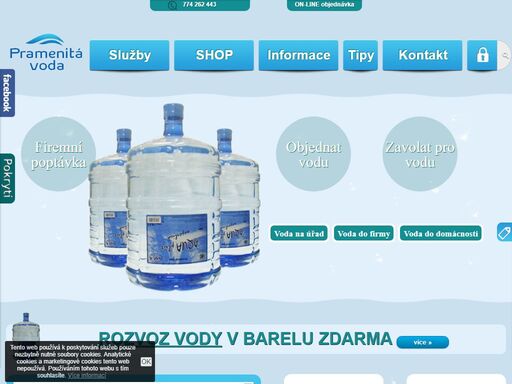 nejlevnější pramenitá voda v barelu (18,9 l), rozvoz barelů vody zdarma, aquamaty či výdejníky vody za nízké ceny!