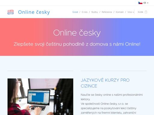 ve společnosti online česky, s.r.o. se specializujeme na poskytování lekcí češtiny zaměřených na firemní klientelu, zahraniční pracovníky, ale i jednotlivce.