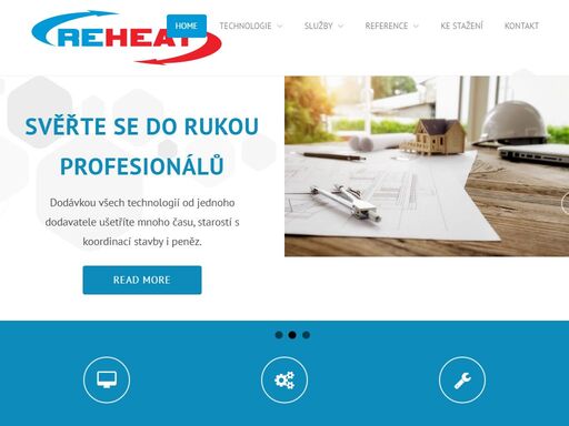 reheat s.r.o. nabízí elektrické podlahové vytápění devi, centrální vysavače s výhradním zastoupením značky sach a rekuperační jednotky nilan.