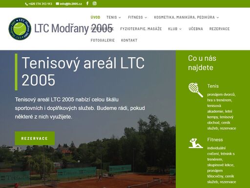tenisový klub, fitness, fyzioterapie, restaurace…