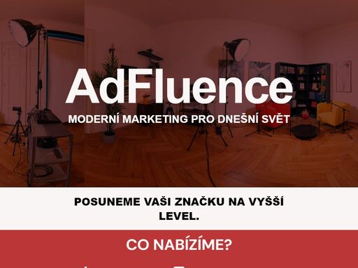 adfluence – digitální marketing a správa sociálních sítí pro váš úspěchhledáte efektivní marketingové strategie, které vám pomohou získat více zákazníků a vyniknout mezi konkurencí? adfluence se specializuje na digitální marketing, správu sociálních sítí, seo optimalizaci, tvorbu webových stránek a pr strategie. pomůžeme vám zvýšit online dosah, posílit brand a podpořit růst vašeho podnikání.naše služby? marketingové strategie – zvýšíme viditelnost vaší značky a konverze.? správa sociálních sítí – profesionální obsah, engagement a růst komunity.? pr & krizová komunikace – budování reputace a efektivní řízení krizových situací.? online reklama – cílené ppc kampaně, remarketing, sociální média.? seo & tvorba webů – moderní, rychlé a optimalizované webové stránky.? produkce podcastů & pronájem techniky – profesionální vybavení a zázemí.?? chcete vylepšit svůj digitální marketing??? +420 775 493 157?? info@adfluence.cz?? vyplňte dotazník a získejte bezplatnou konzultaci!?? rezervujte si podcastové studio online!adfluence – vaše značka, náš marketing!