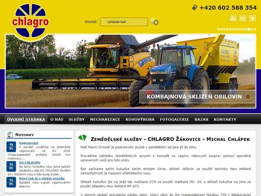 zemědělské služby  - chlagro žákovice - michal chlápek