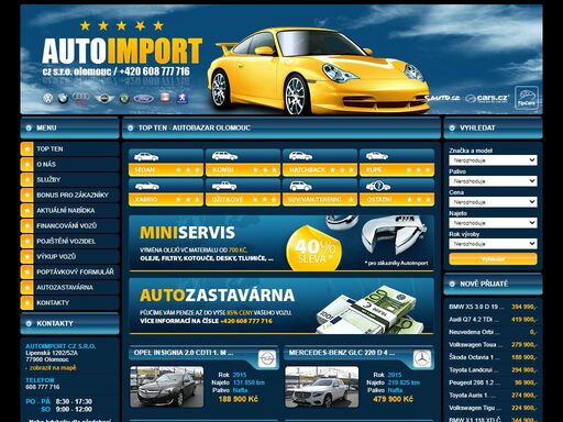 autobazar olomouc. autoimport cz s.r.o. n?kup a prodej ojet?ch, z?novn?ch a nov?ch voz?. dovoz voz? ze zahrani??.