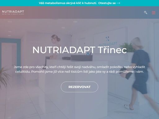 <p>nutriadapt weight management clinic třinec</p>
<p>zveme vás do naší poradny, ve které vás seznámíme s účinnou cestou k vysněné hmotnosti.</p>
<p>představíme vám nejpokročilejší výživový systém zaměřený na řízení hmotnosti člověka. na základě biochemického screeningu tento systém přináší nejlepší cestu k vysněné hmotnosti pomocí výživového plánu, který zohledňuje individuální potřeby jako jsou chuťové preference, věk, pohlaví, možnosti stravování, pohyb a další.</p>
<p>na základě elementární, metabolické a dalších diagnostik a vyšetření pro vás umíme vybrat ten nejvhodnější výživový směr, připravíme vám společně s osobním výživovým plánem také podrobnou <strong>kuchařku na míru nutriadapt s gramážovými recepty</strong> a hlavně o vás budeme pečovat tak, abyste na své cestě nebyli sami a svých váhových cílů dosáhli co nejpříjemnějším způsobem a bez jakéhokoliv trápení, které zpravidla běžné “zaručené diety” provázejí.</p>
<p><strong>na konci naší spolupráce už budete vědět, jak se stravovat, abyste byli po ukončení programu schopni se vyznat v potravinách i ve vlastním těle, v budoucnu již shozená kila nenabrali zpět, a dokázali tak svoji hmotnost kontrolovat a udržovat trvale.</strong></p>
<p>neváhejte a vyplňte formulář níže už dnes. my vám co nejdříve zatelefonujeme a domluvíme společně termín návštěvy, který vám bude vyhovovat.</p>
<p>těšíme se na vás!</p>