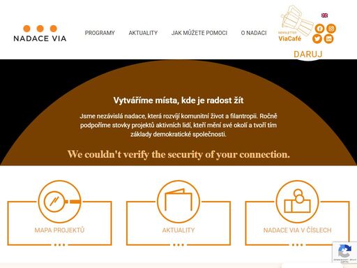 nadace via se už více než 20 let věnuje rozvoji komunitního života a dárcovství. podporujeme ty, kteří mění česko v zemi odpovědných a štědrých lidí.