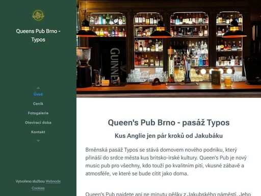 queen's pub brno - pasáž typos