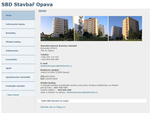 sbd stavbař, opava