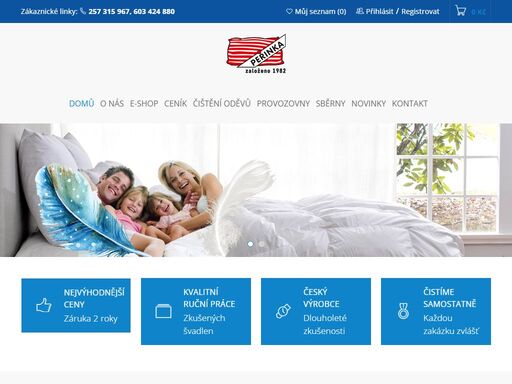 čištění peří. dlouholetá tradice, zkušenosti a kvalita. jsme tradiční česká rodinná firma. péřové polštáře, péřové deky, péřové zavinovačky.