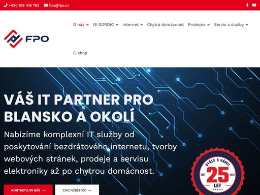 fpo s.r.o. - okres blansko - počítače, internet, ict služby, informační systémy, školení.