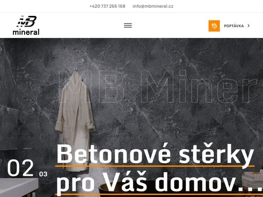 prodáváme betonové štěrky, písky, mozaikové omítky, kamenné podlahy