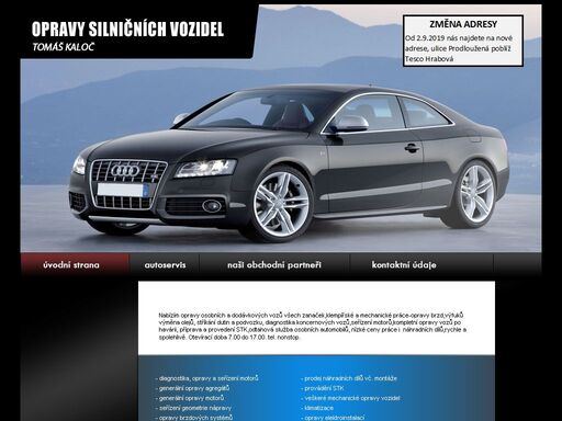 nabízíme opravy silničních motorových vozidel - výměna oleje, geometrie, diagnostika, klimatizace.