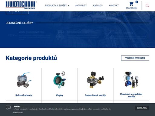 pneumatické prvky, ventily, pneumatické válce - výroba. návrhy a dodávky pneumatických systémů. oficiální distributor parker hannifin. montáž, servis.