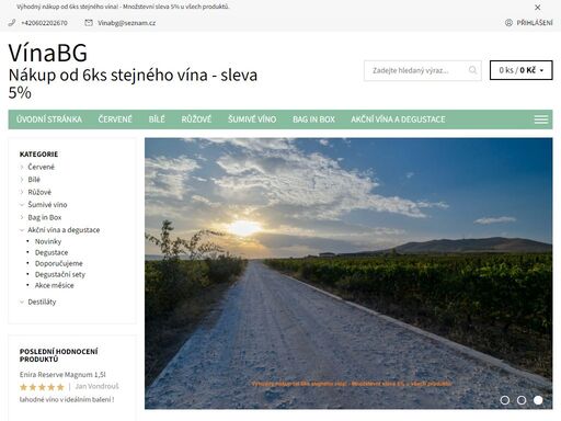 specialista na vína z bulharska. bulharská vína kvalitní, díky nimž si můžeš zvednout náladu i ty.

 
výhodný nákup od 6ks stejného vína! - množstevní sleva 5% u registrovaných zakazníků. 
 
doprava po čr od 2000 kč s dph zdarma, jinak dopravné 121 kč s dph.
doprava po sr od 5000 kč s dph zdarma, jinak dopravné…