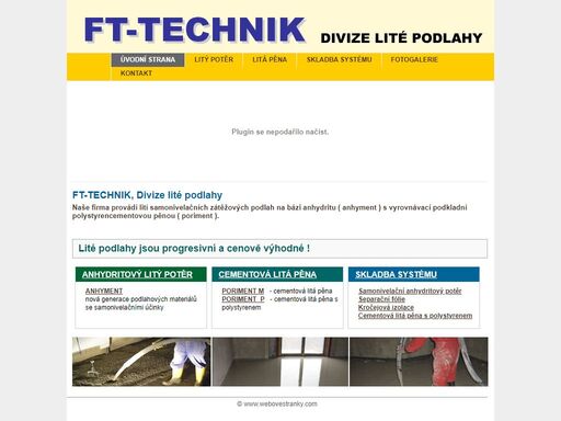 anhydritové lité podlahy, anhydritová litá pěna, pokládka průmyslových podlah, samonivelační anhydritový potěr, poriment m, poriment u, separační fólie, kročejová izolace, cementová litá pěna s polystyrenem