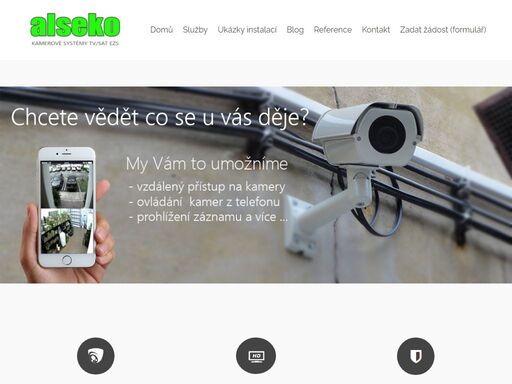 instalujeme kamerové a bezpečnostní systémy, televizní antény, satelity, přístupové systémy, automatizace.