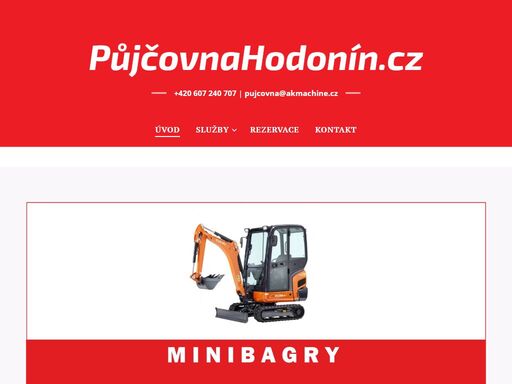 půjčovnahodonín.cz - půjčovna dodávek, autopřepravníku, motorek, karavanů obytných vozů. dále se specializujeme na půjčování malotraktorů a minibagrů.