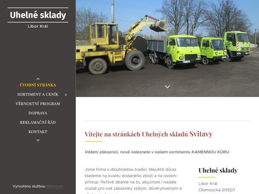 vítejte na stránkách uhelných skladů svitavy
