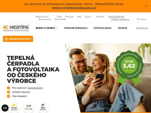 tepelná Čerpadla ac heating pro rodinné a bytové domy, 7 let záruka, možnost dotace, kotlíková dotace, nzú. nezávazně poptejte.