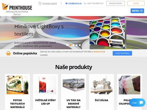 firma printhouse se zabývá především tiskem nálepek, posterů a plachet. nabízíme široké portfolio tiskařských, propagačních a grafických služeb.