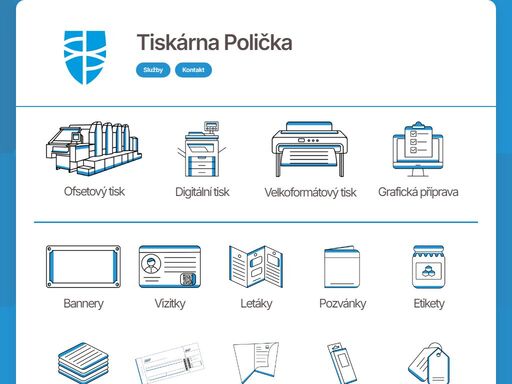 výrobce veškerých tiskovin s kompletním servisem od grafického návrhu přes tisk až po finální zpracování s dodáním k zákazníkovi.