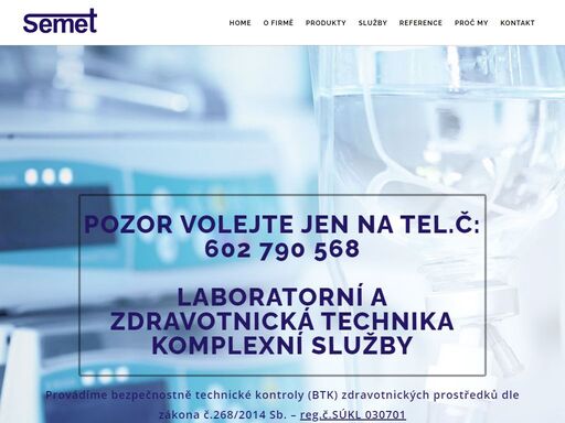 komplexní služby v oblasti zdravotnické a laboratorní techniky. hlavním programem je prodej, montáže, záruční a pozáruční servis v oboru sterilizace.