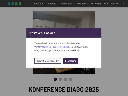 monitoring 4dot je online diagnostický systém pro prediktivní údržbu a sledování nastavení a procesů všech typů strojů.