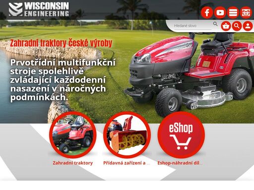 české zahradní traktory a profesionální sekací traktory, na které se opravdu můžete spolehnout. nezradí ani v mokré nebo vysoké trávě.