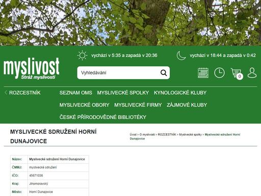 časopis myslivost - odborné informace z myslivosti, zvěři, lovectví, kynologii, loveckého a sportovního střelectví, lesnictví a ochrany přírody.