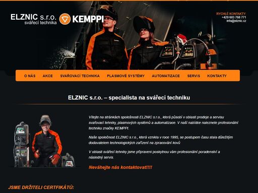elznic s.r.o – svářecí technika - 