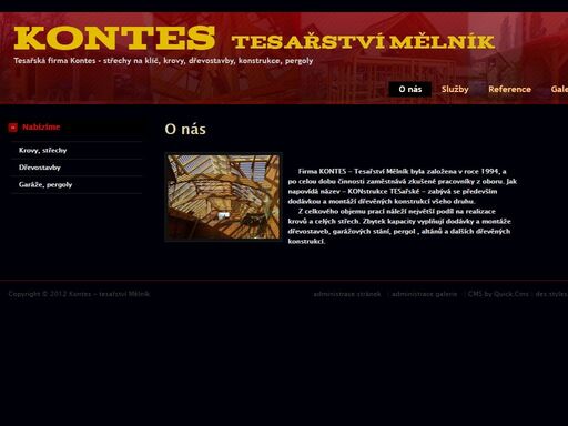 kontes - tesaři střechy krovy dřevostavby mělník