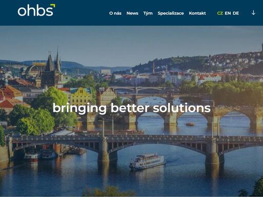 ohbs advokátní kancelář - jsme tým právníků s dlouholetými zkušenostmi z mezinárodních advokátních kanceláří. pod značkou ohb působíme již od roku 2010. v roce 2020 jsme rozšířili náš tým spojením s kanceláří salač legal specializující se zejména na poradenství pro německy mluvící klienty. nadále působíme pod značkou ohbs.
