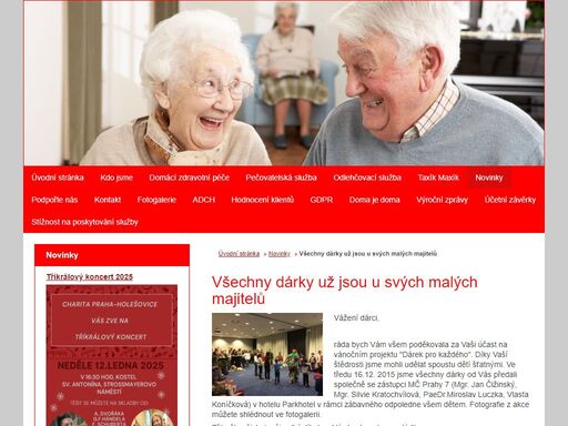 pečovatelská služba a domácí zdravotní péče
