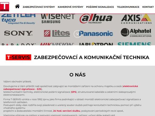 t servis červený kostelec |  jiří nešněra - kamerové sytémy, ezs, eps, ústředny
