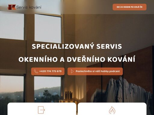 servis kování na plastových, dřevěných a hliníkových oknech, či dvěřích.
