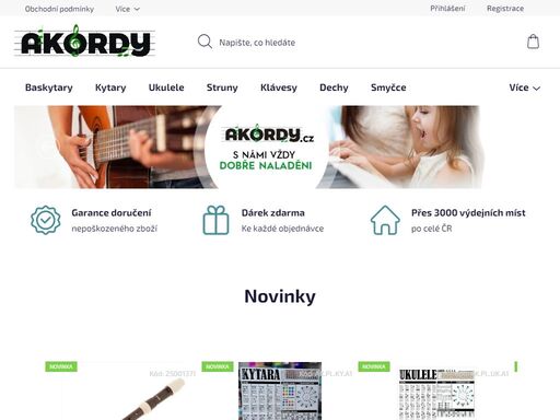 na akordy.cz najdete široký výběr kytar, kláves, bicích a příslušenství pro začátečníky i profesionály. rychlé doručení, odborné poradenství a dárek k první objednávce.