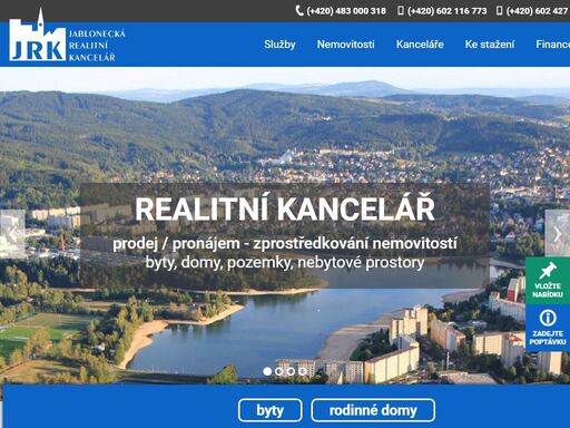 jablonecká realitní kancelář (jrk). prodej a pronájem bytů, domů a kanceláří.