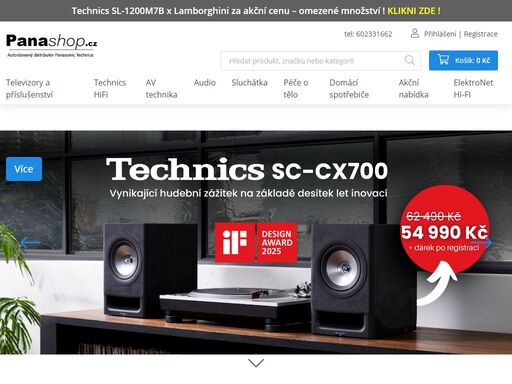 autorizovaný prodejce technics panasonic