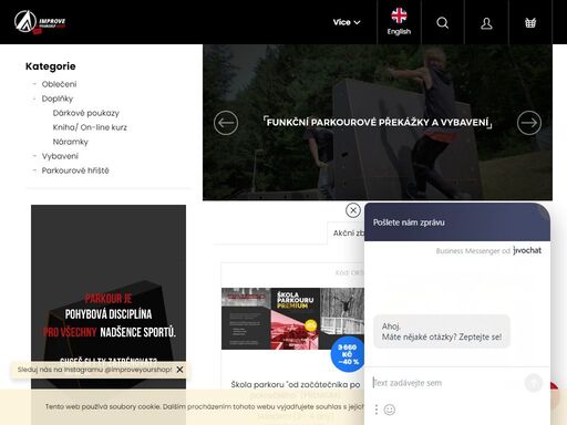 vítejte na e-shopu s parkourovým oblečením, vybavením a doplňky!. „parkour, to je životní styl, umění a svoboda pohybu!“ 
našim záměrem je inspirovat a motivovat mládež k pohybu, pozitivnímu myšlení a seberealizaci!
 
ať už jsi na jakékoli úrovni, chceme aby ses mohl neustále zdokonalovat v tom, co miluješ!…