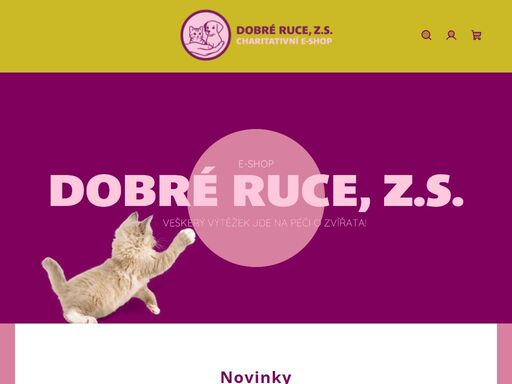 vítejte na e-shopu kočičího útulku dobré ruce, z.s.!. jsme tu pro všechny, kteří chtějí pomáhat kočkám v nouzi. každý nákup na našem e-shopu přispívá na péči, léčbu a krmení našich chlupatých svěřenců. podpořte nás zakoupením krásných ručně vyráběných doplňků, praktických potřeb nebo originálních dárků, a staňte se…