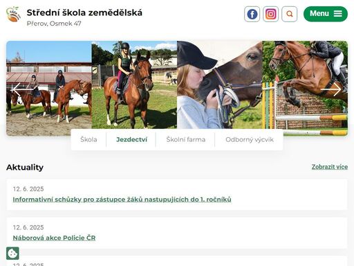 zemědělská škola přerov je první odbornou školou tohoto typu založenou na moravě, zemědělští odborníci se zde vzdělávají nepřetržitě už od roku 1865.