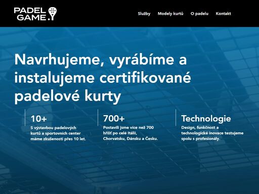 navrhujeme, vyrábíme a instalujeme certifikované padelové kurty